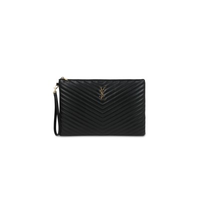 YSL BLACK QUILTED CLUTCH 603601718 (36*24*2cm) 